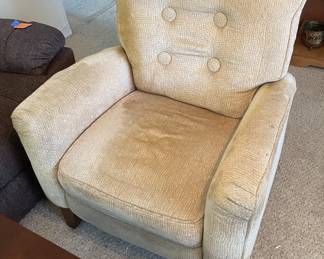 $58 Comfy chair some light stains on elbow rests 
