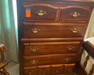 $110 Tall chest wood 18Dx49Hx3W