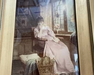 Reverse painted Crystoleum After Hermann Vogler.