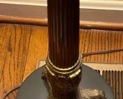 Vintage art deco brass/metal floor lamp.