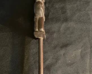 Carved wooden figure.