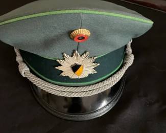 West German Baden police officer visor cap.