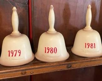 Yearly Goebel Hummel bells.