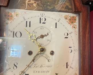 John Warner Evesham 'see-saw' Automaton Longcase Clock.