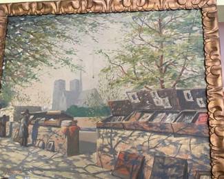 Vintage oil painting.