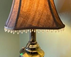 Samosa style brass lamp.