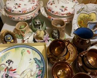 Ceramic covered casseroles and much more.