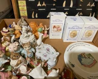 Beatrix Potter figurines.