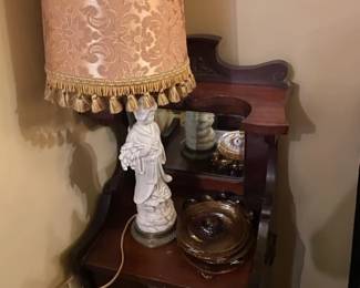 Vintage porcelain lamp.