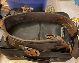 Antique horse saddle.