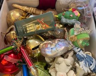 Vintage Christmas ornaments.