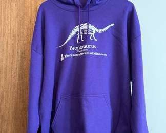 ‘Stranger Things’ The Science Museum of Minnesota Brontosaurus sweatshirt, Size XL