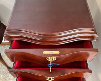 Bombay Co. locking jewelry cabinet (right)