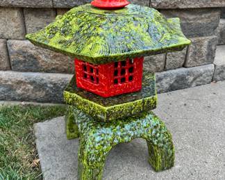 5 piece stacking ceramic pagoda 