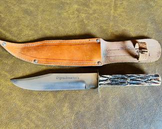 Vintage Original Bowie Knife with sheath
