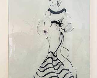 ‘My Fair Lady’ print on glass