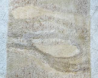 Danish tone-on-tone Rya Rug, 40” x 60” in excellent excellent vintage condition