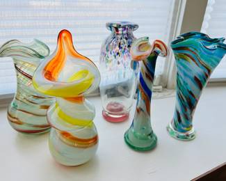 Art glass vases