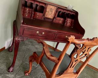 Vintage Chippendale style desk
