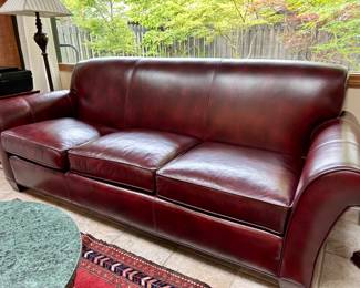 Like new Stickley leather sofa!