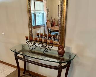 Lazy Boy Foyer Table and Mirror