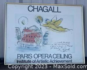 wsigned ghagall paris exhibit poster191 t
