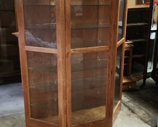 Oak display case
