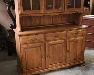 Oak China cabinet