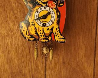 Small woden clock, German