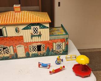 Vintage metal doll house