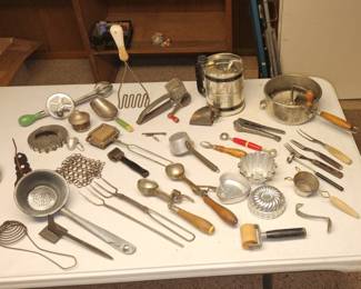 Antique kitchen utensils 