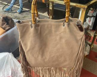 Leather Fringe purse 