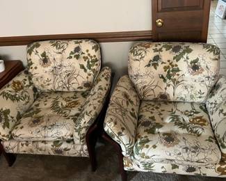 Ulferts Furniture of Sweden - Mahogany stained frame in beechwood and cane easy chair width 97 cm. 