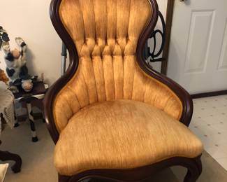 $695 Victorian Settee with 2 Victorian Gold Chairs