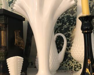 $50 Fenton Fan Vase Silver Crest