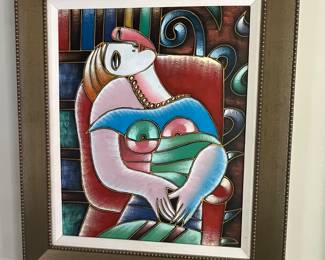 This is Picasso-esque!  So colorful and unique.