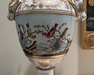 Beautifully detailed "Ram head" urn - there are two of these.