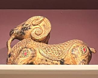 Carved Ram figurine.