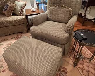 Wesley Hall chair/ottoman