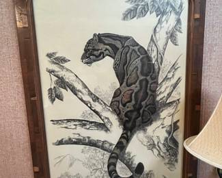 This leopard print is great, but the frame it is in is amazing!