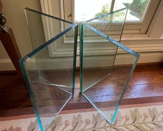 Glass table base.  We have not yet located the top piece, but we are still uncovering items in this home.