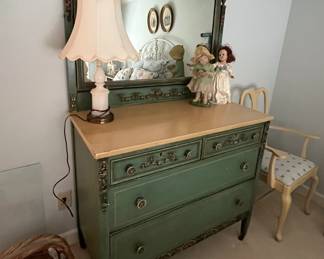 Wow.  That is what I can say about this piece.  It is delicately beautiful in every way.  Drawers open easily.