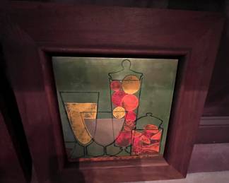 Wouldn't these be fabulous over a bar area?  Or simply on a wall in the living area.  These will earn two snaps in a circle.  That's a high honor!