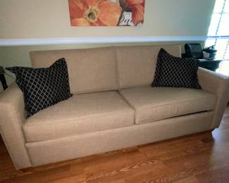 Neutral sofa sleeper sofa. Client paid 1300 new