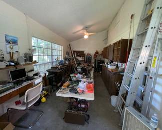 Detached garage has lots of goodies