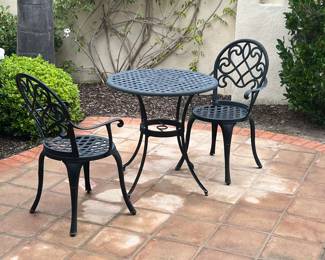 Bistro Patio Set. Table and 2 chairs.
