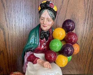 Royal Dalton “Old Ballon Seller”  no damages.   