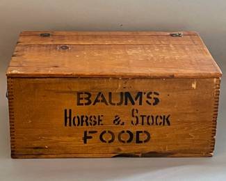 Vintage Advertising Wood Box