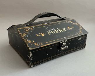 Vintage Spoons and Forks Tin Box