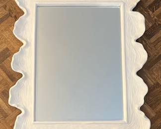 Contemporary Whitewash Mirror 